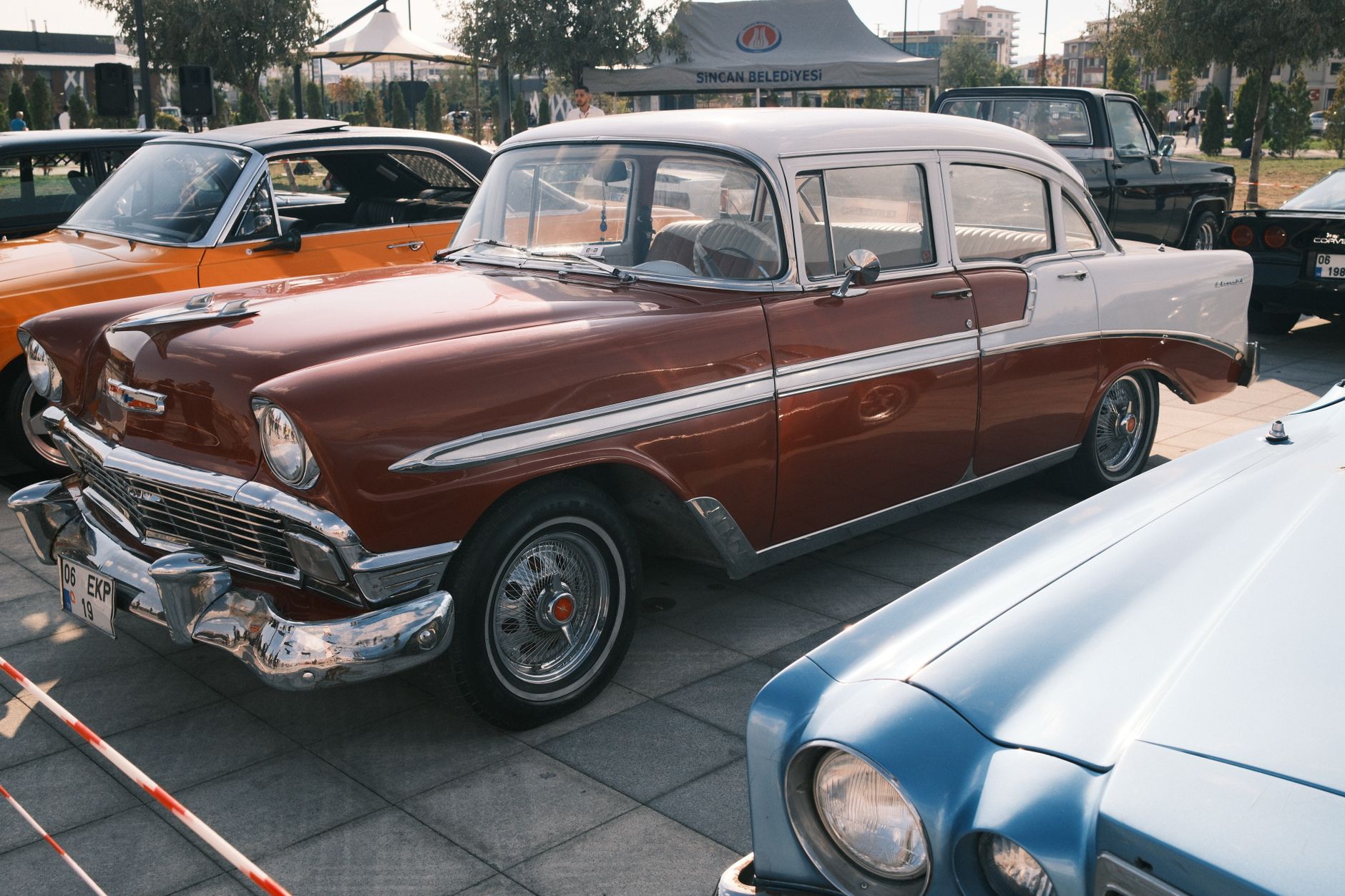 UK car clubs ICE driving culture meet with classic and modified cars gathered in a countryside car park